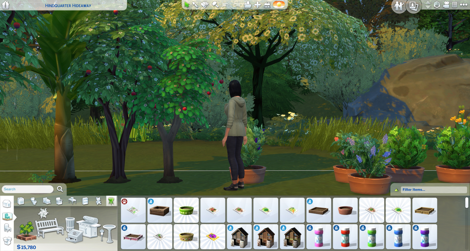 how to plant sims 4