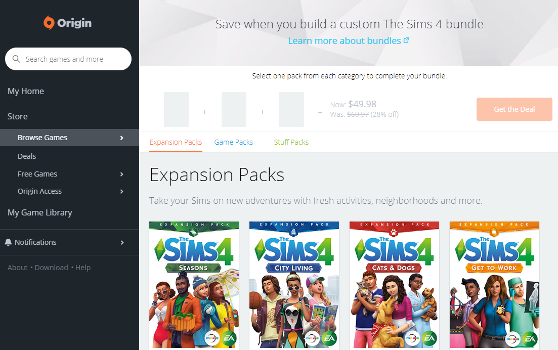 Origin Raises The Sims 4 Base Game + Pack Prices in UK