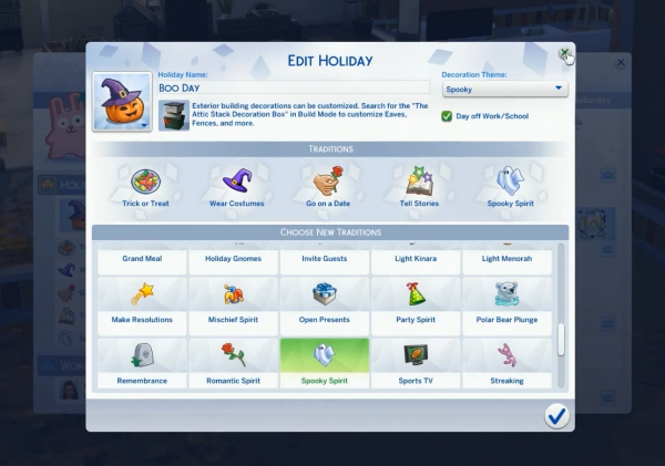 The Sims 4 Seasons: List of Holiday Traditions (Base Game, City Living ...