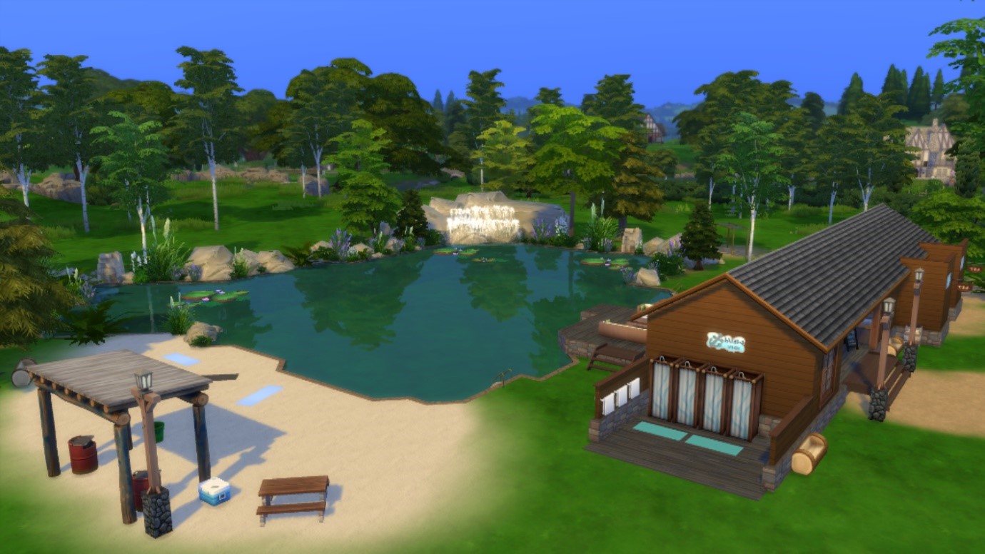 The Sims 4 Build With Me Swimming Lake Simsvip