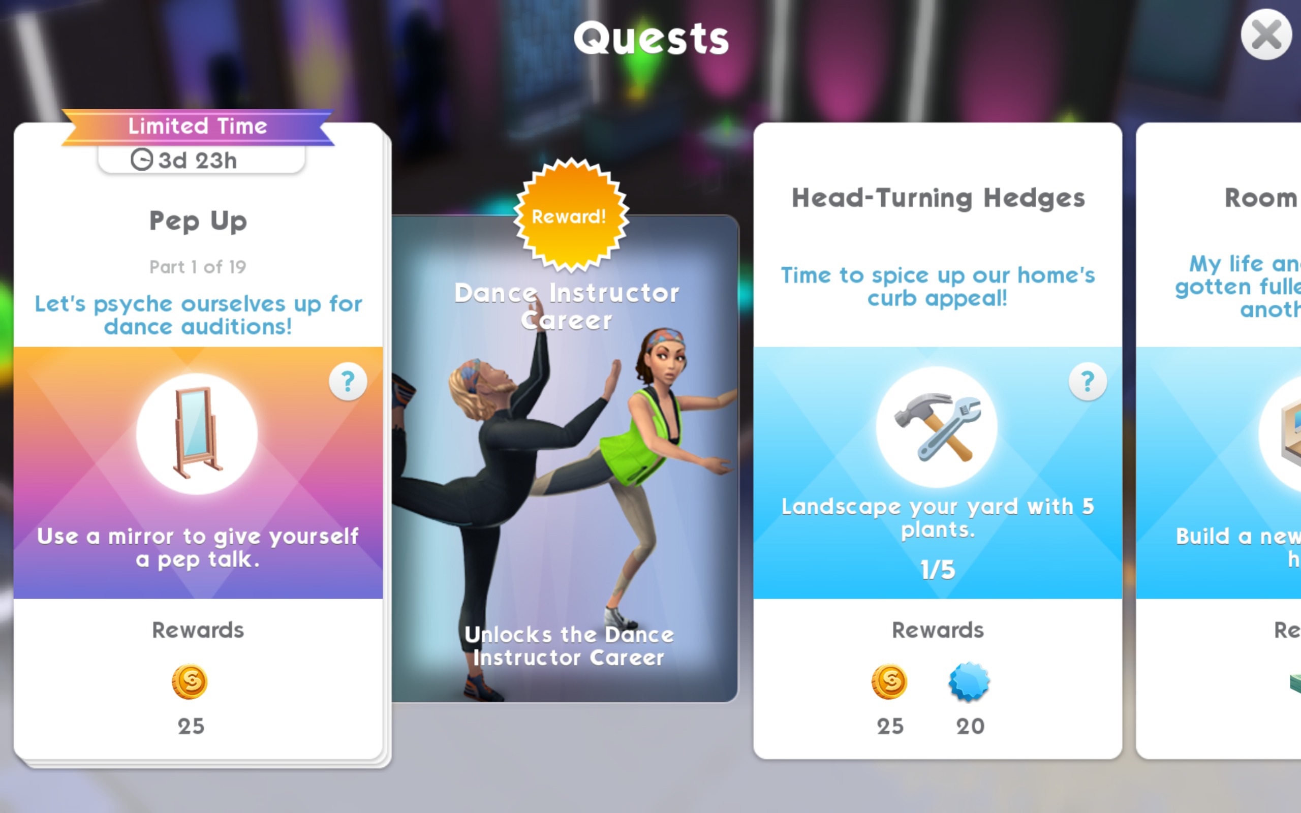 sims 4 dancer career modes