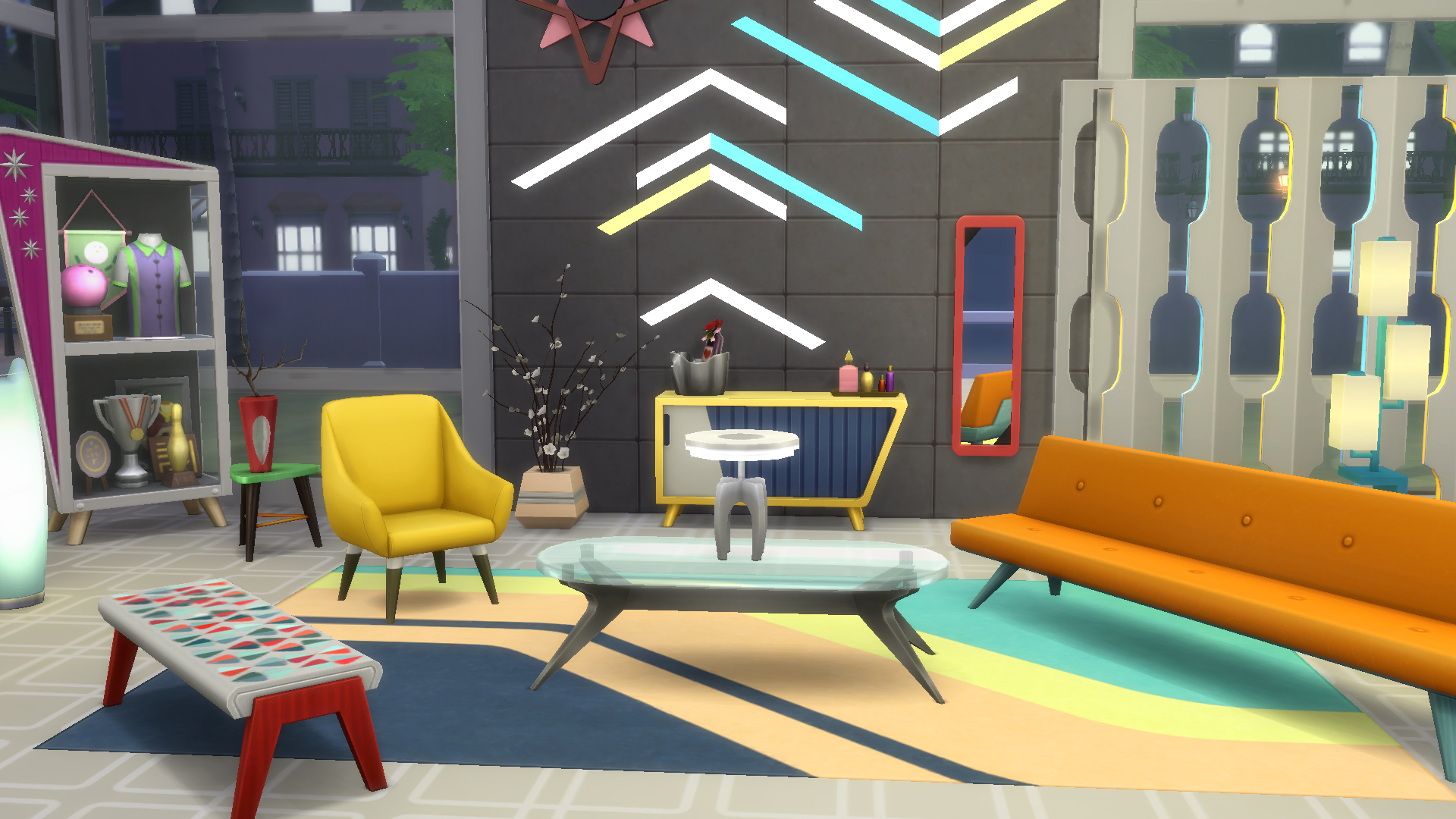 sims 4 mid century modern