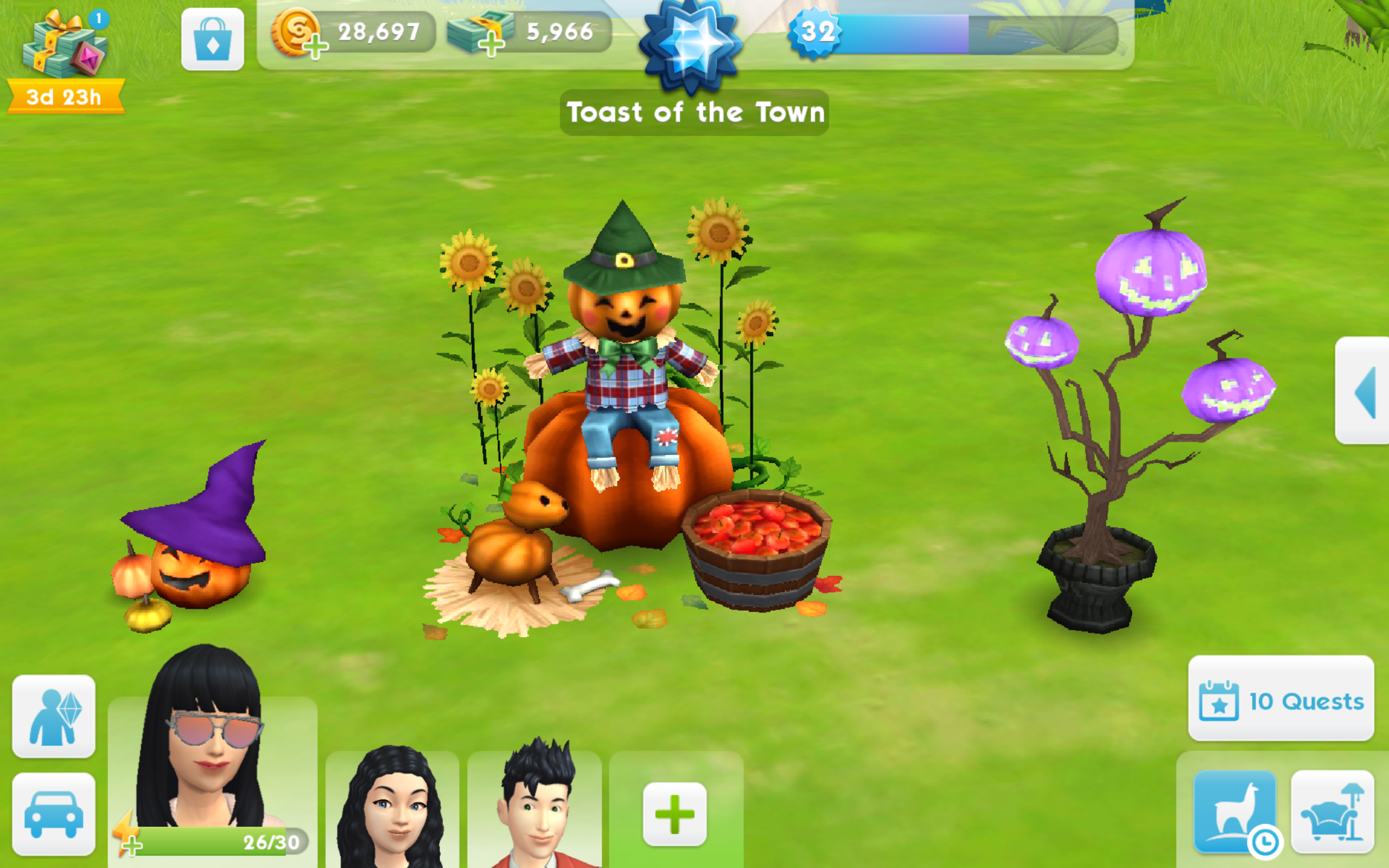 The Sims Mobile- Countdown to Halloween 2018 Quest – The Girl Who