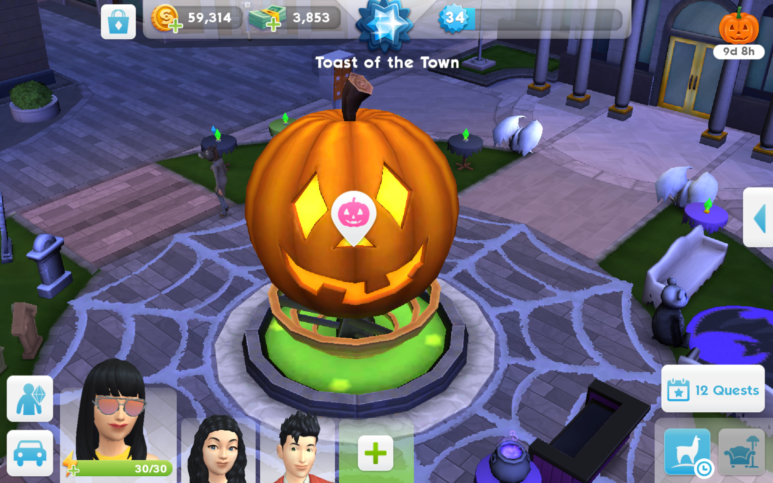 The Sims Mobile- Countdown to Halloween 2018 Quest – The Girl Who