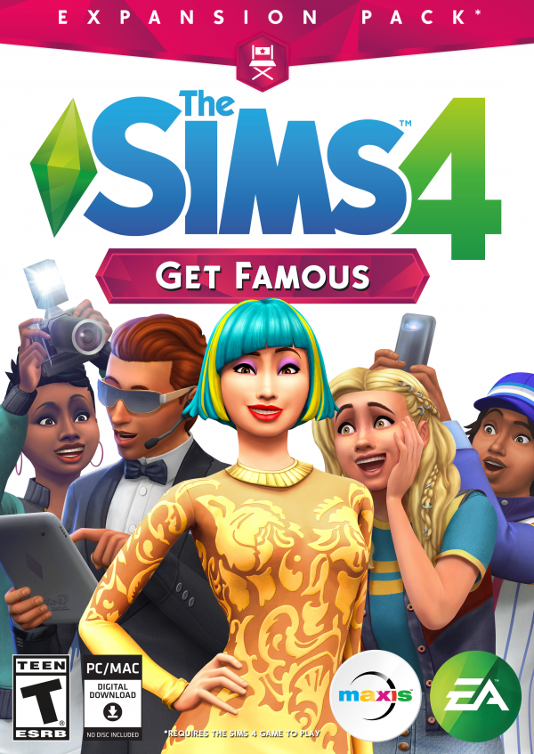 The Sims 4 Get Famous Official Logo Box Art Icon And Renders Simsvip