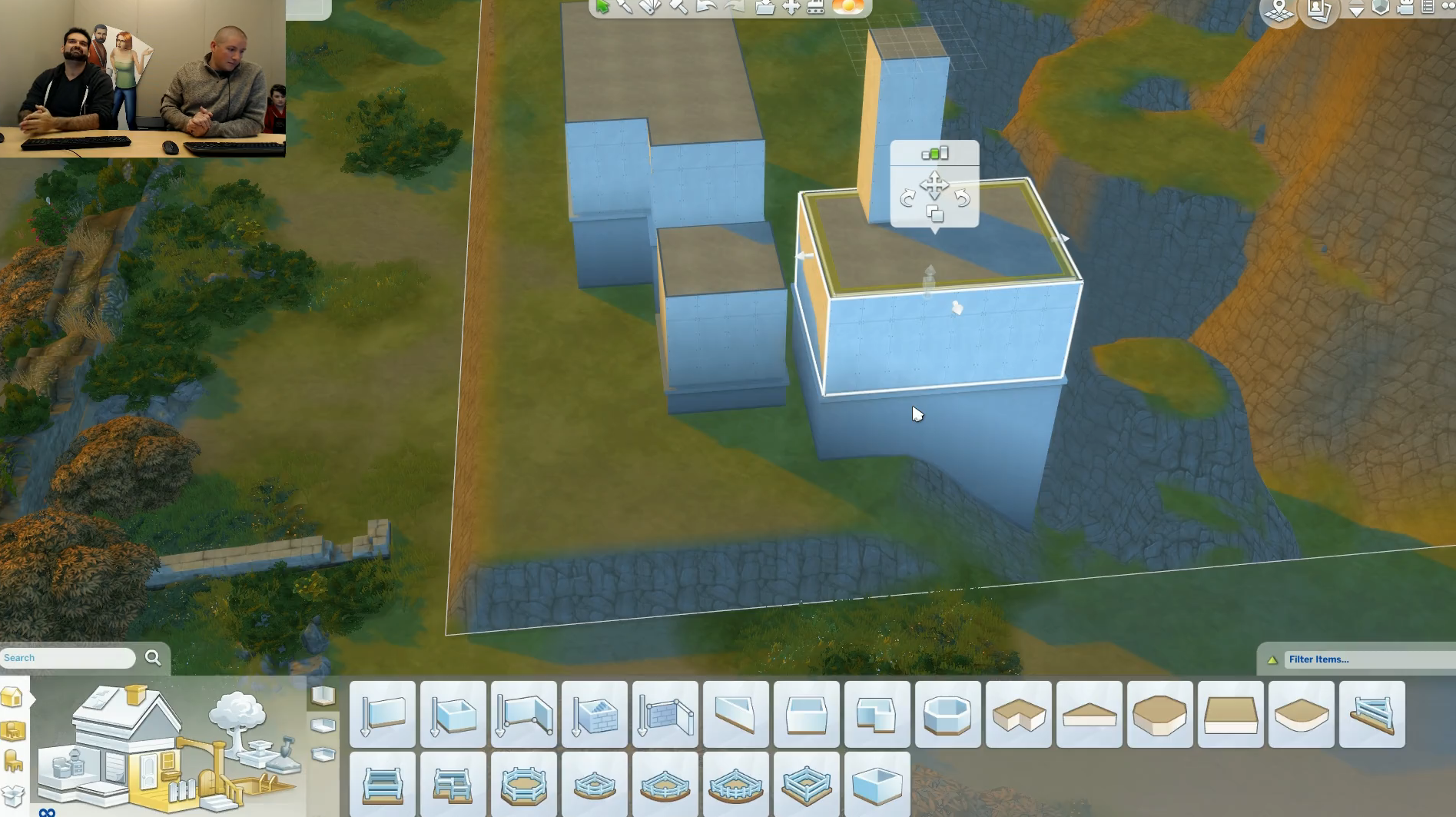 sims 3 floating foundation on roof