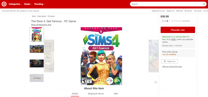 the sims 4 for mac target