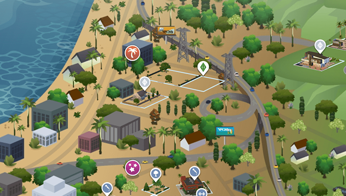 Sims 4 Get Famous World Map