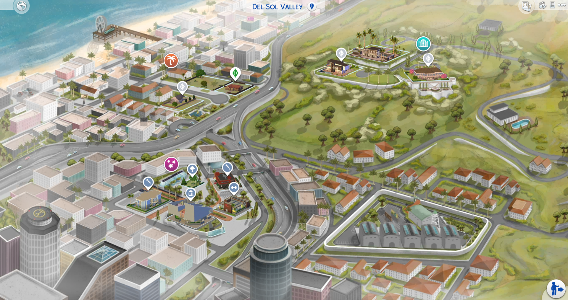 The Sims 4 World Map Replacements for ALL Worlds Now Available SimsVIP
