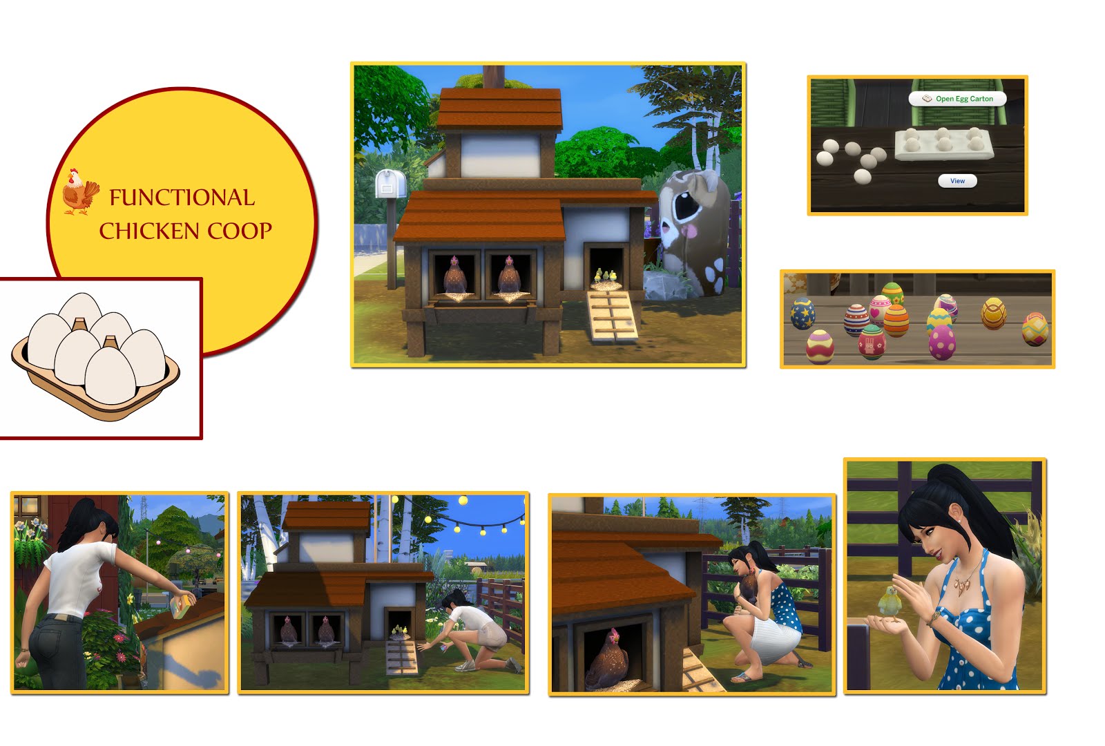 The Sims 4 Functional Chicken Coop Object Now Available Simsvip