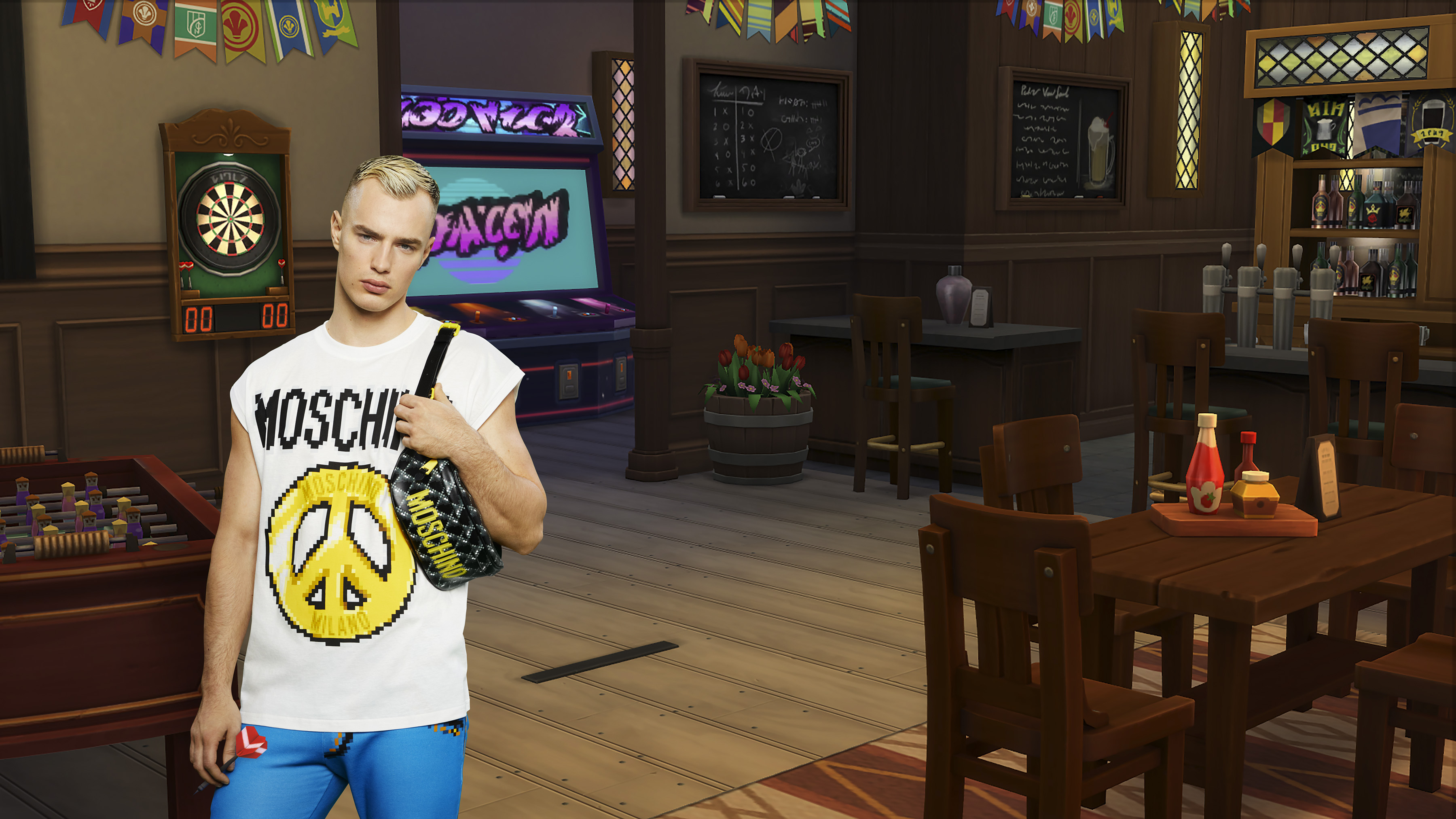 The Sims - You can now dress your sims in a @Moschino