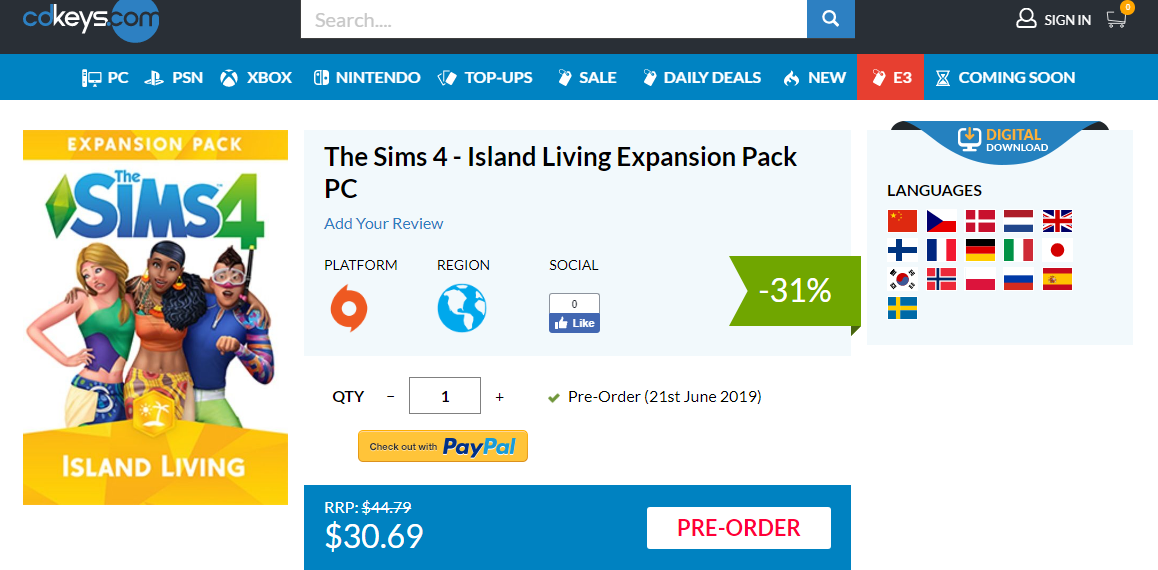 Buy The Sims 4 Plus Island Living Bundle - Origin - Key GLOBAL