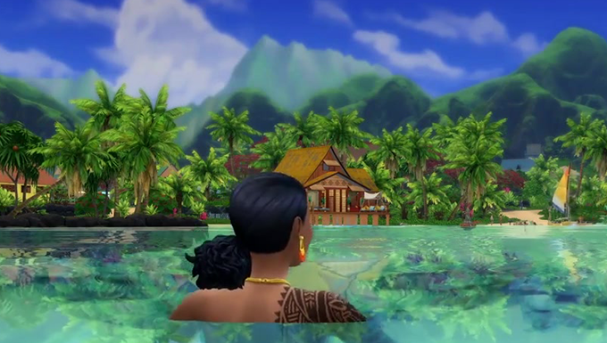 does sims 4 island have realistic hair