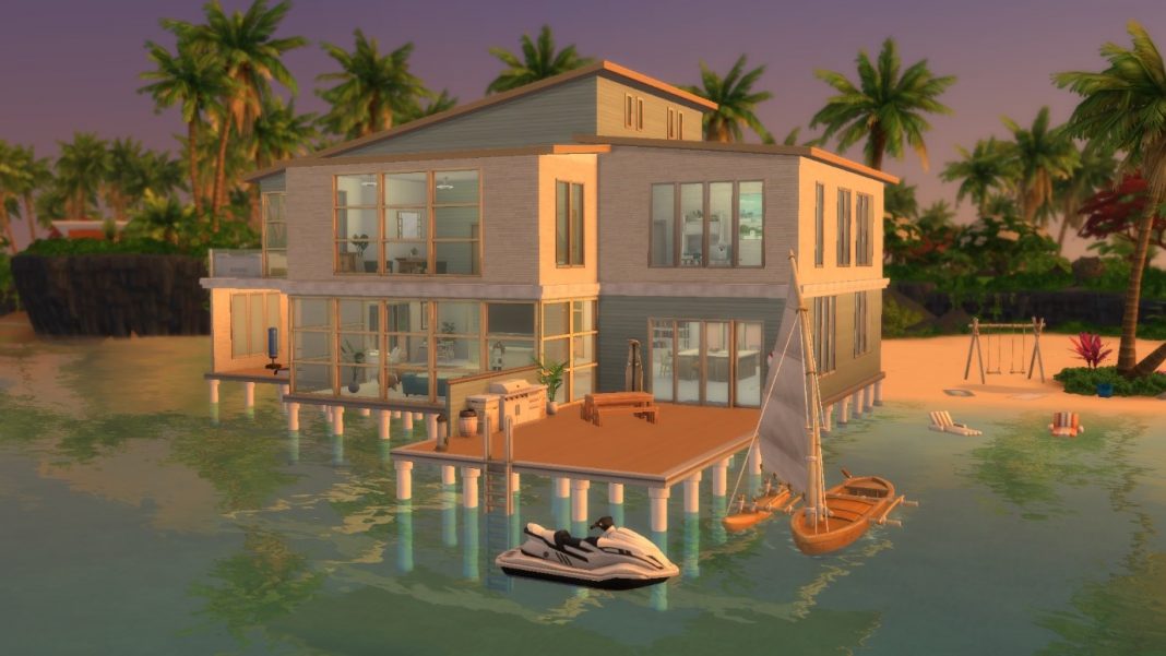 sims 4 island living beach house download