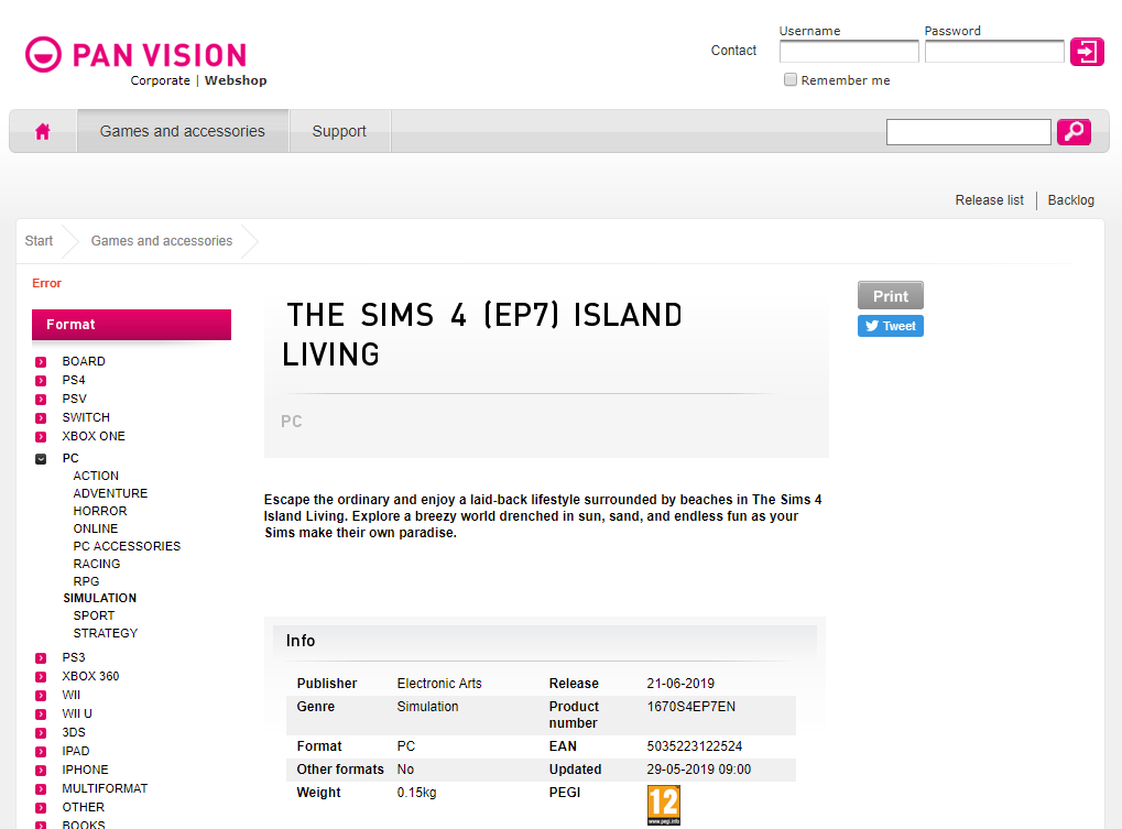code for sims 3 island paradise
