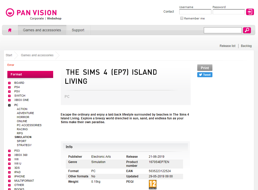 Buy The Sims 4: Island Living DLC Origin Digital Code Global