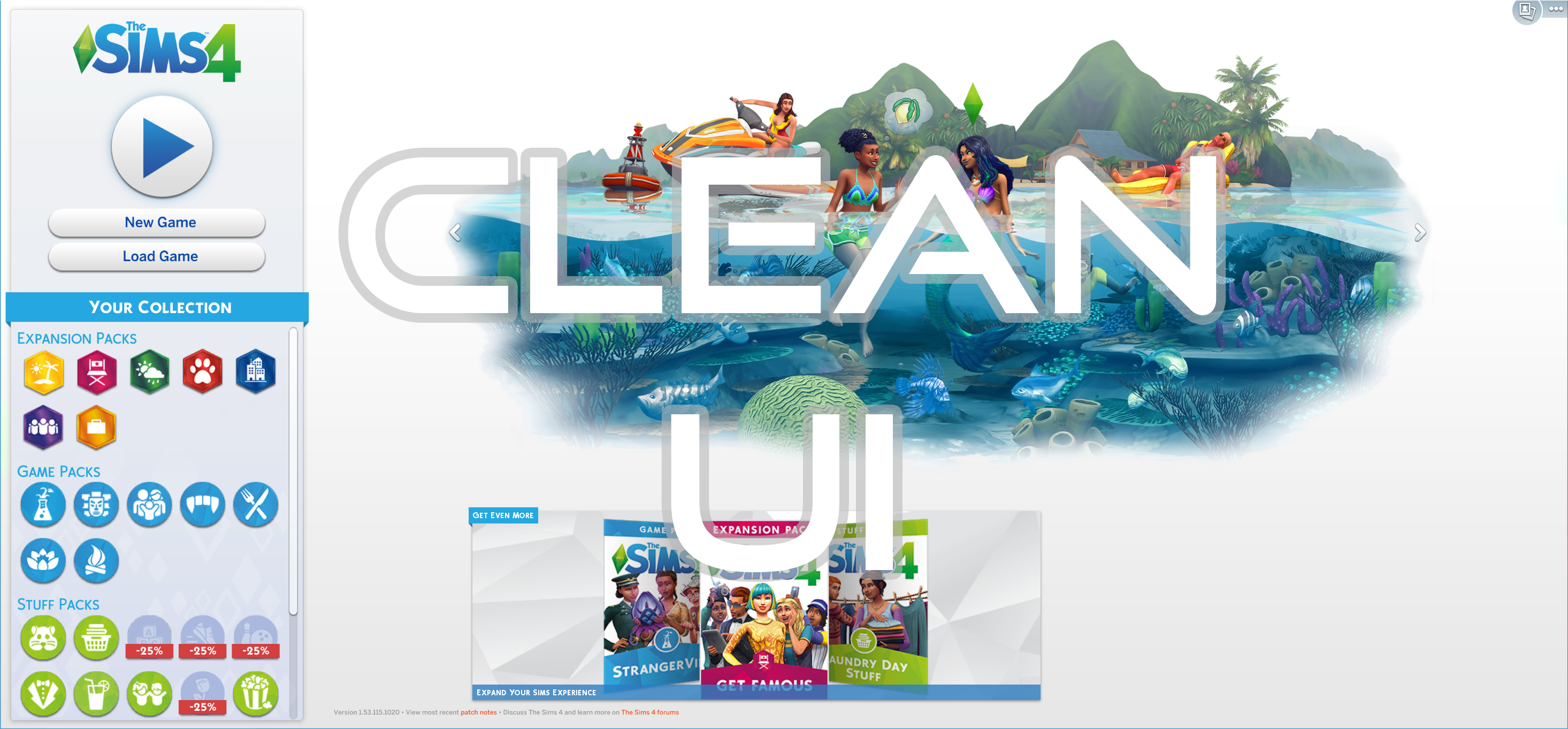 The Sims 4 Get Your Old Game Menu Back With The Clean Ui Mod Simsvip