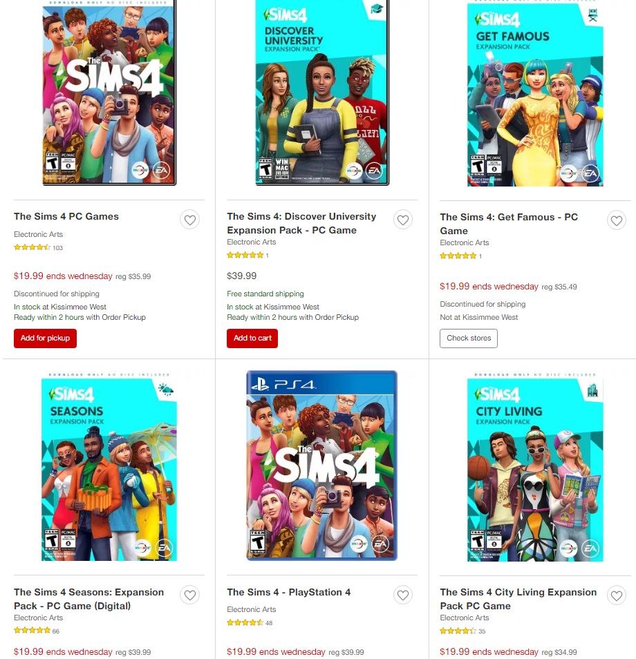 the sims 4 sale