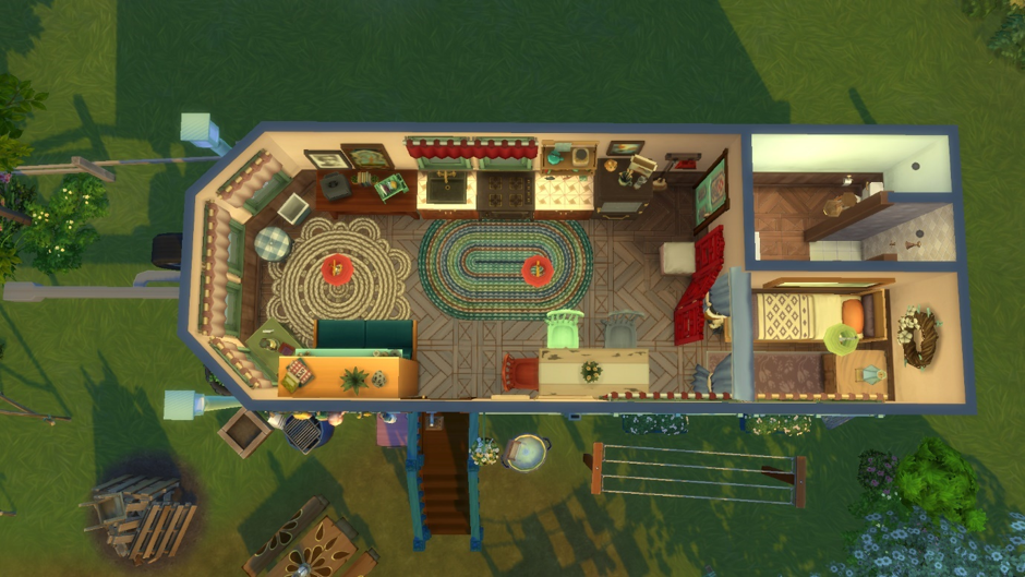 Tiny House Floor Plans Sims 4 House Design Ideas