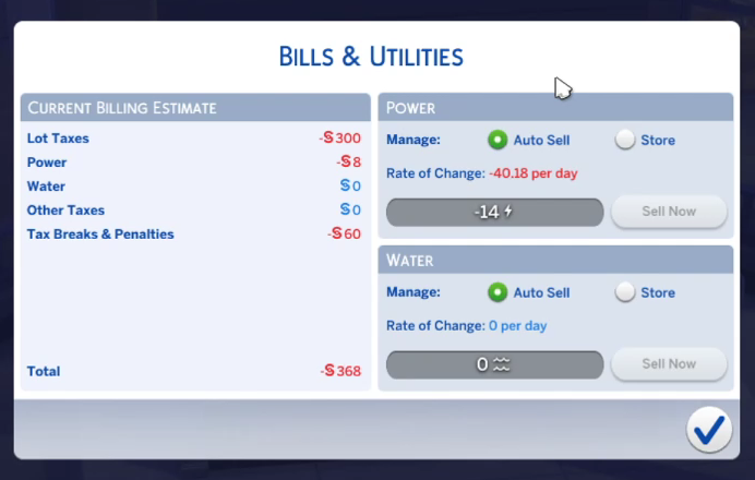 Uhh my bills are normally like 5k, now they're 164k???? Tf : r/Sims4