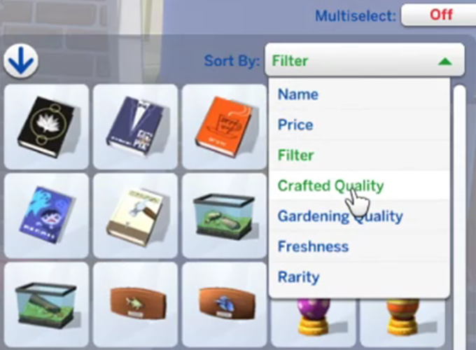 Sims 4 Inventory