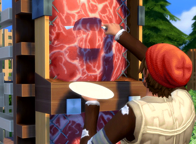The Sims 4 Eco Lifestyle "Meat" Carving GIF SimsVIP