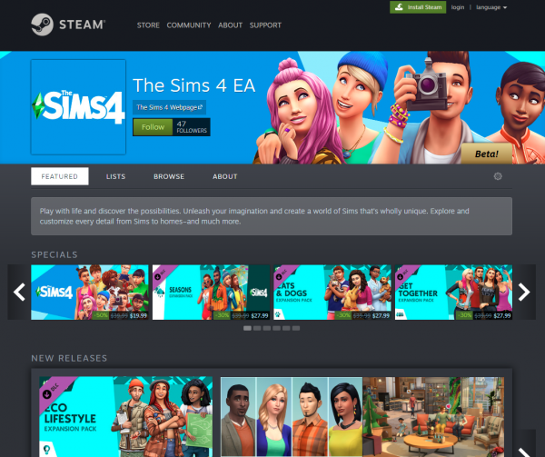 sims 4 free with all dlc