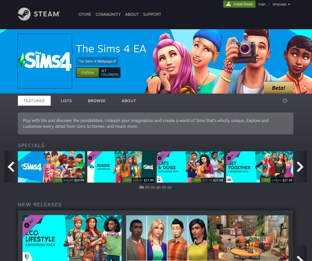 will sims for mac be available on steam