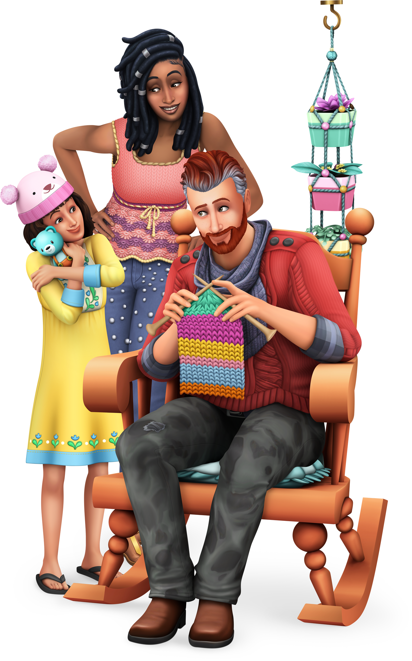 The Sims 4 Nifty Knitting Official Logo Box Art Icon And Renders