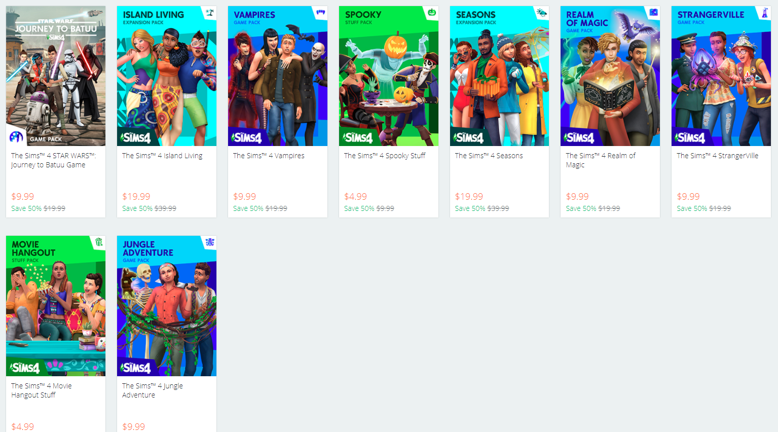 Origin Sale: Save 50% on The Sims 4 & Expansions