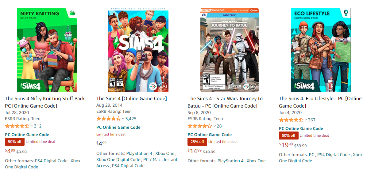 the sims 4 ps4 amazon