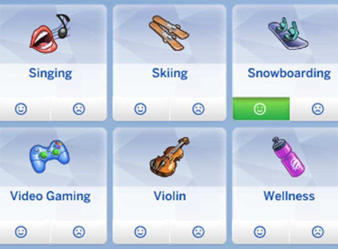 The Sims 4: Additional DLC Preferences (Screenshot) | SimsVIP