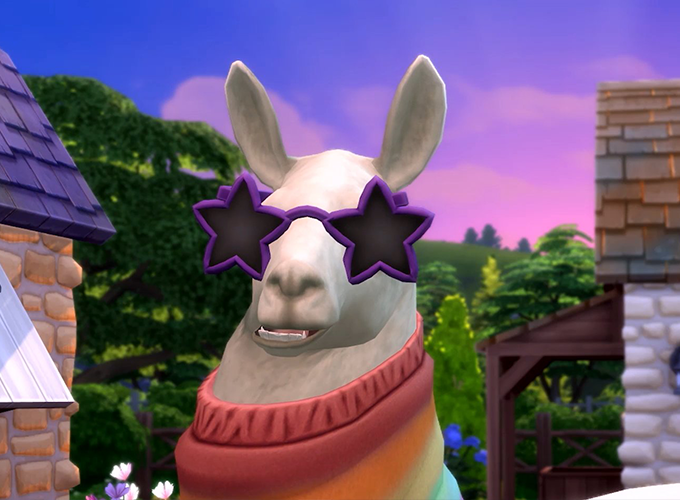 sims 4 lama pictures instead of family games4theworld