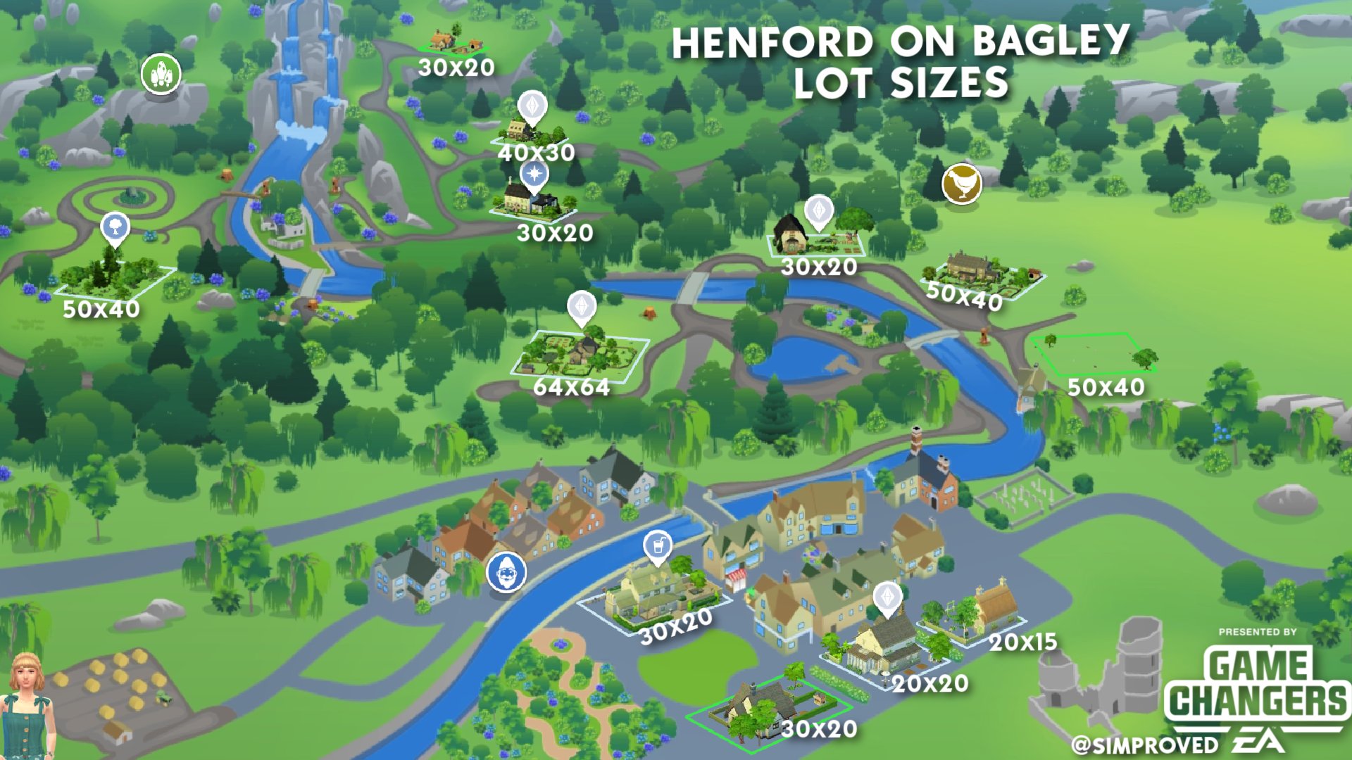 The Sims 4 Cottage Living: First Look at the World Map & Neighborhoods