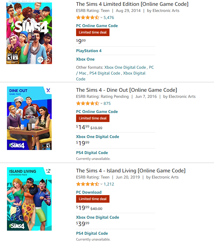 Origin Sale: Save up to 75% on Select Sims 4 Titles