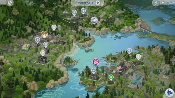 The Sims 4 High School Years: First Look at the World Map | SimsVIP